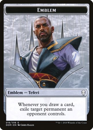 Emblem - Teferi, Hero of Dominaria [Dominaria Tokens] | Exor Games Summserside