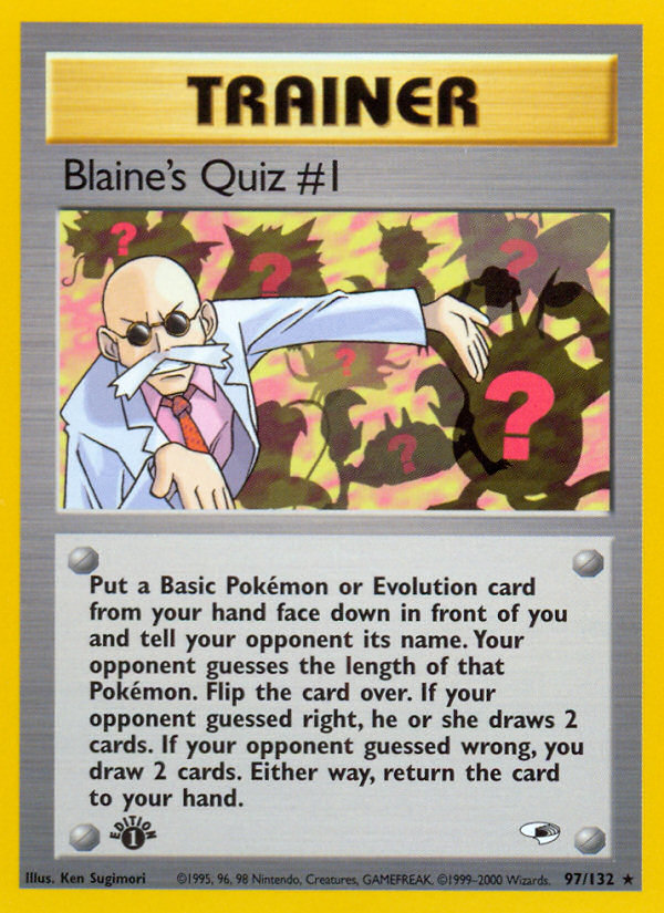 Blaine's Quiz #1 (97/132) [Gym Heroes 1st Edition] | Exor Games Summserside