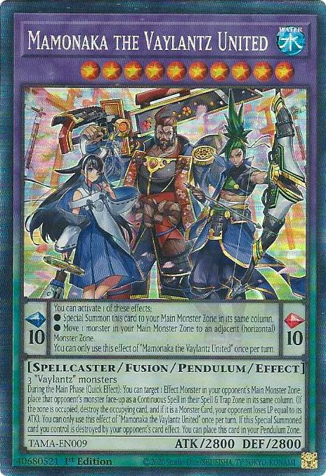 Mamonaka the Vaylantz United [TAMA-EN009] Collector's Rare | Exor Games Summserside