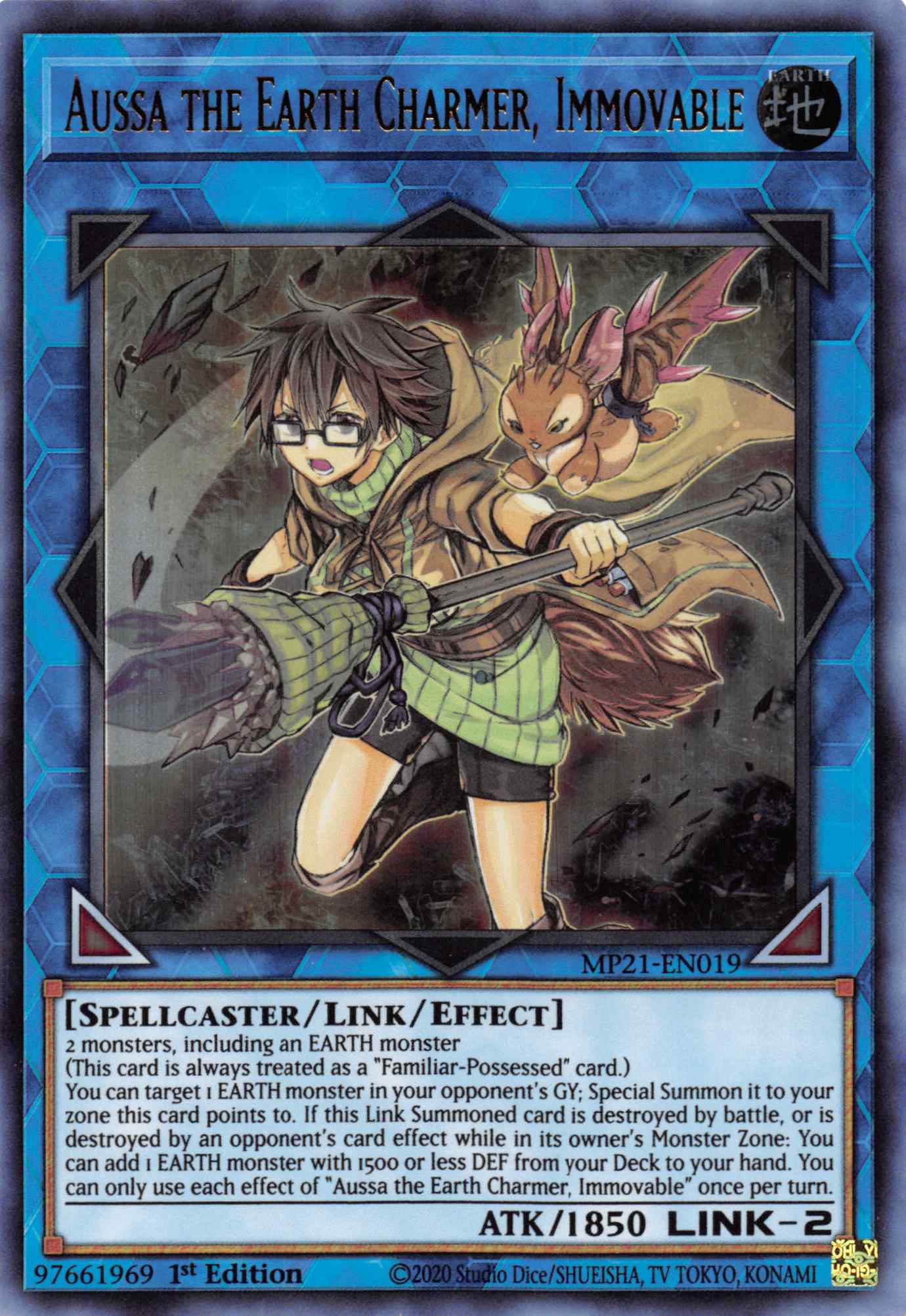 Aussa the Earth Charmer, Immovable [MP21-EN019] Ultra Rare | Exor Games Summserside