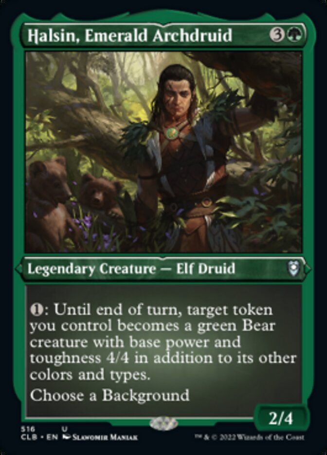 Halsin, Emerald Archdruid (Foil Etched) [Commander Legends: Battle for Baldur's Gate] | Exor Games Summserside