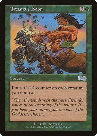 Titania's Boon [Urza's Saga] | Exor Games Summserside
