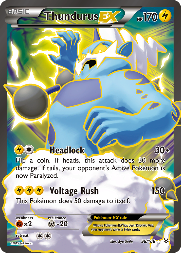 Thundurus EX (98/108) [XY: Roaring Skies] | Exor Games Summserside