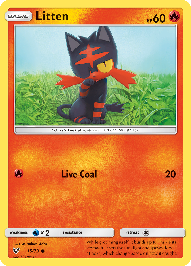 Litten (15/73) [Sun & Moon: Shining Legends] | Exor Games Summserside