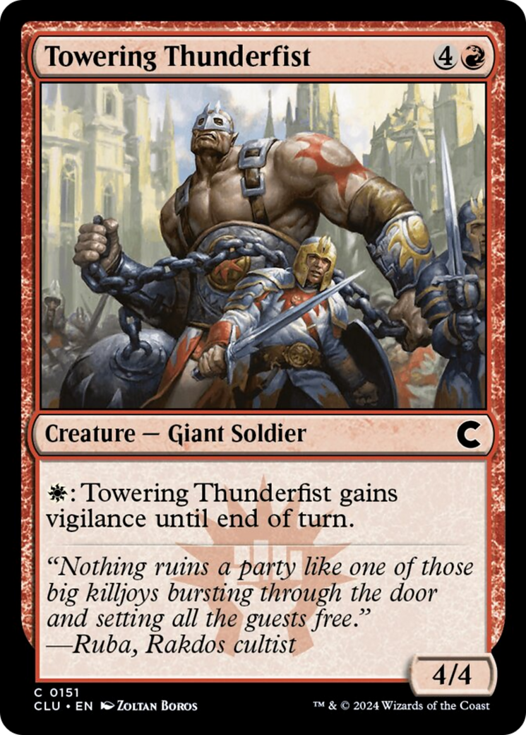 Towering Thunderfist [Ravnica: Clue Edition] | Exor Games Summserside