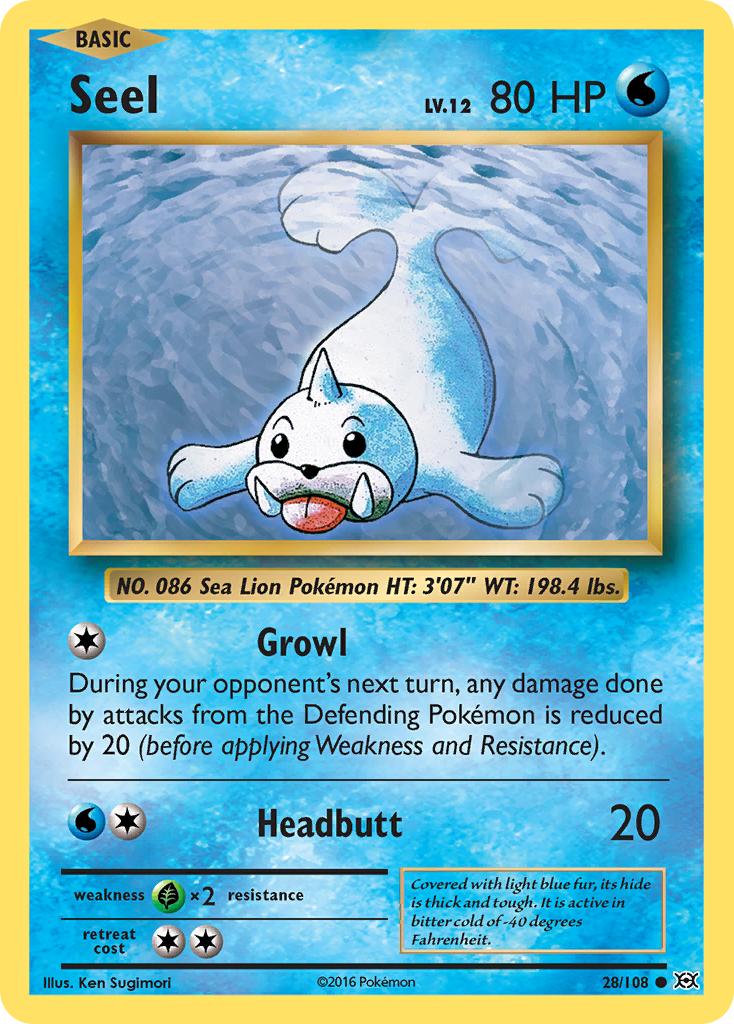 Seel (28/108) [XY: Evolutions] | Exor Games Summserside