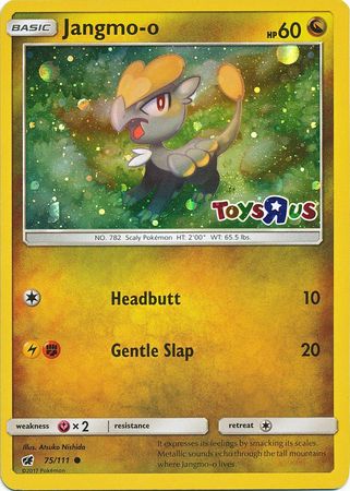 Jangmo o (75/111) (Toys R Us Promo) [Sun & Moon: Crimson Invasion] | Exor Games Summserside