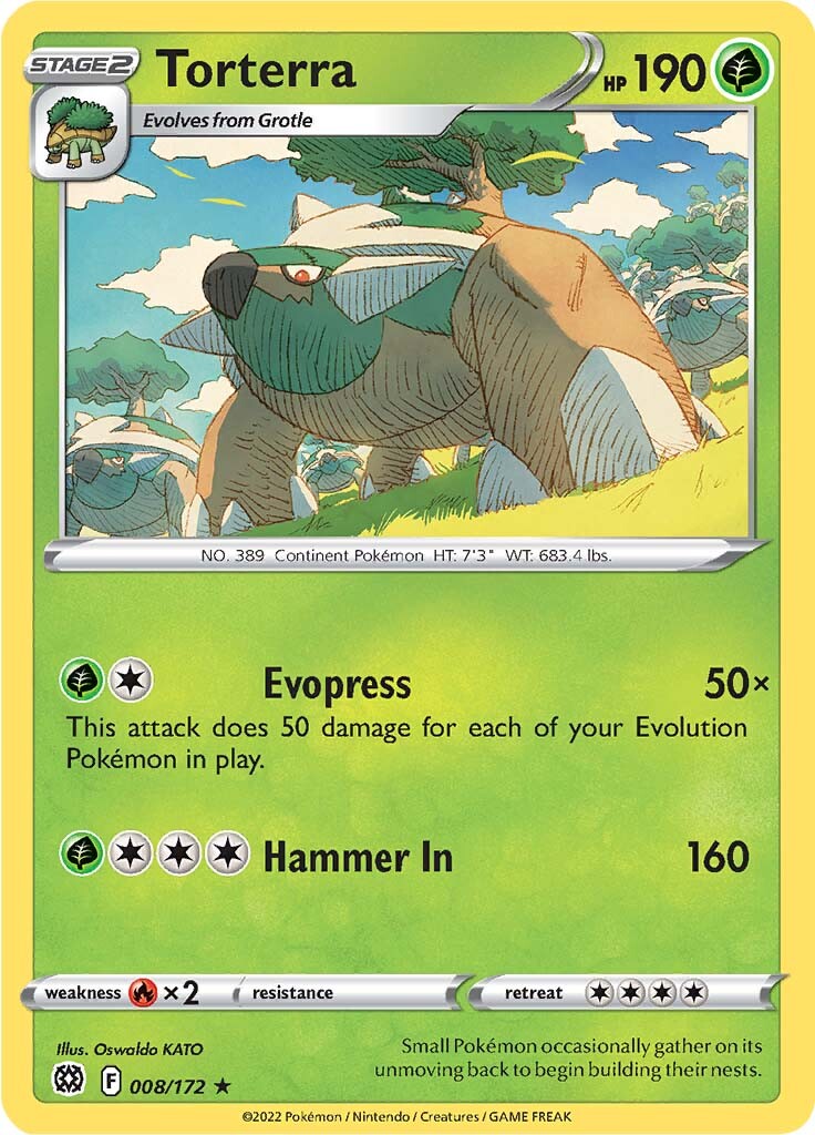 Torterra (008/172) (Theme Deck Exclusive) [Sword & Shield: Brilliant Stars] | Exor Games Summserside