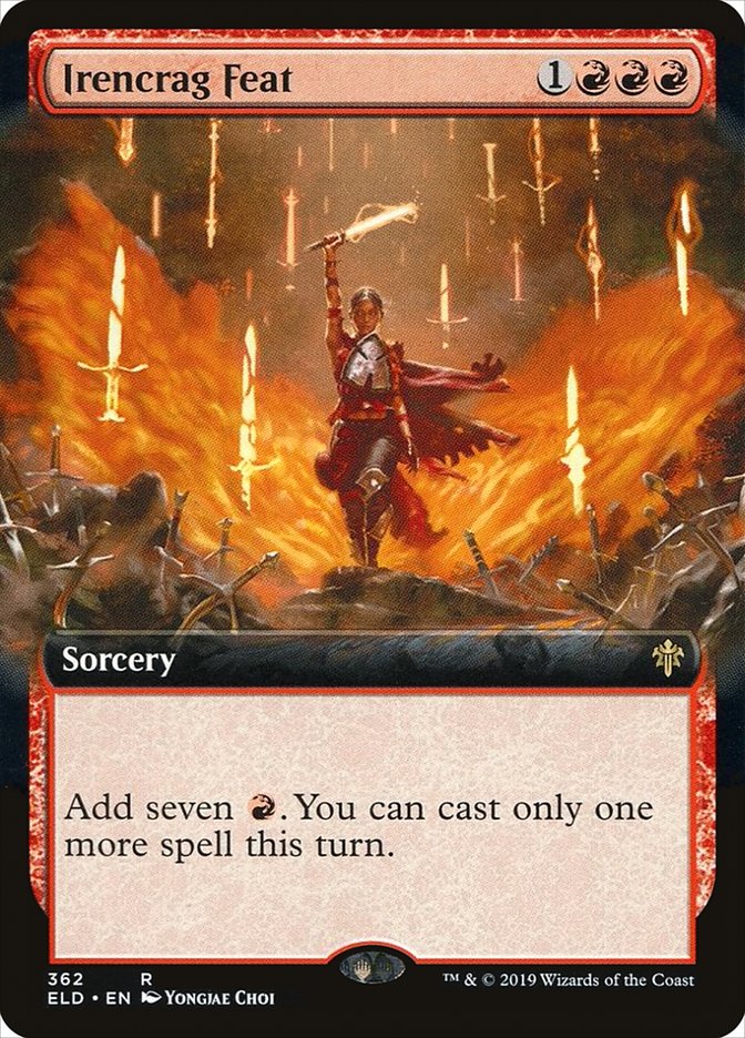 Irencrag Feat (Extended Art) [Throne of Eldraine] | Exor Games Summserside