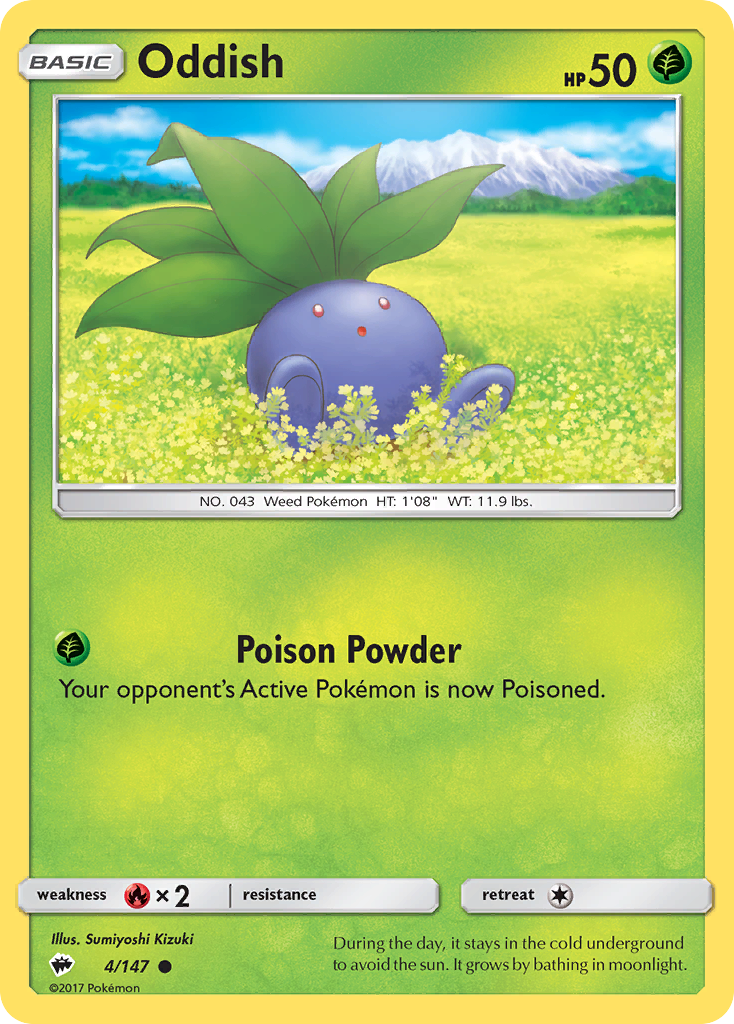 Oddish (4/147) [Sun & Moon: Burning Shadows] | Exor Games Summserside