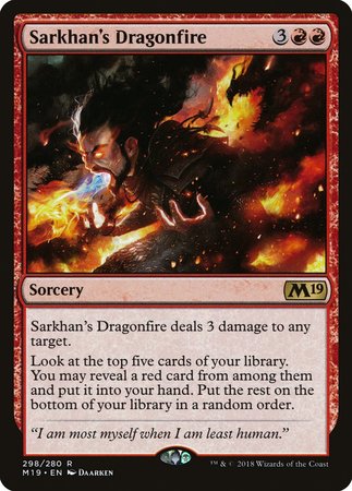 Sarkhan's Dragonfire [Core Set 2019] | Exor Games Summserside