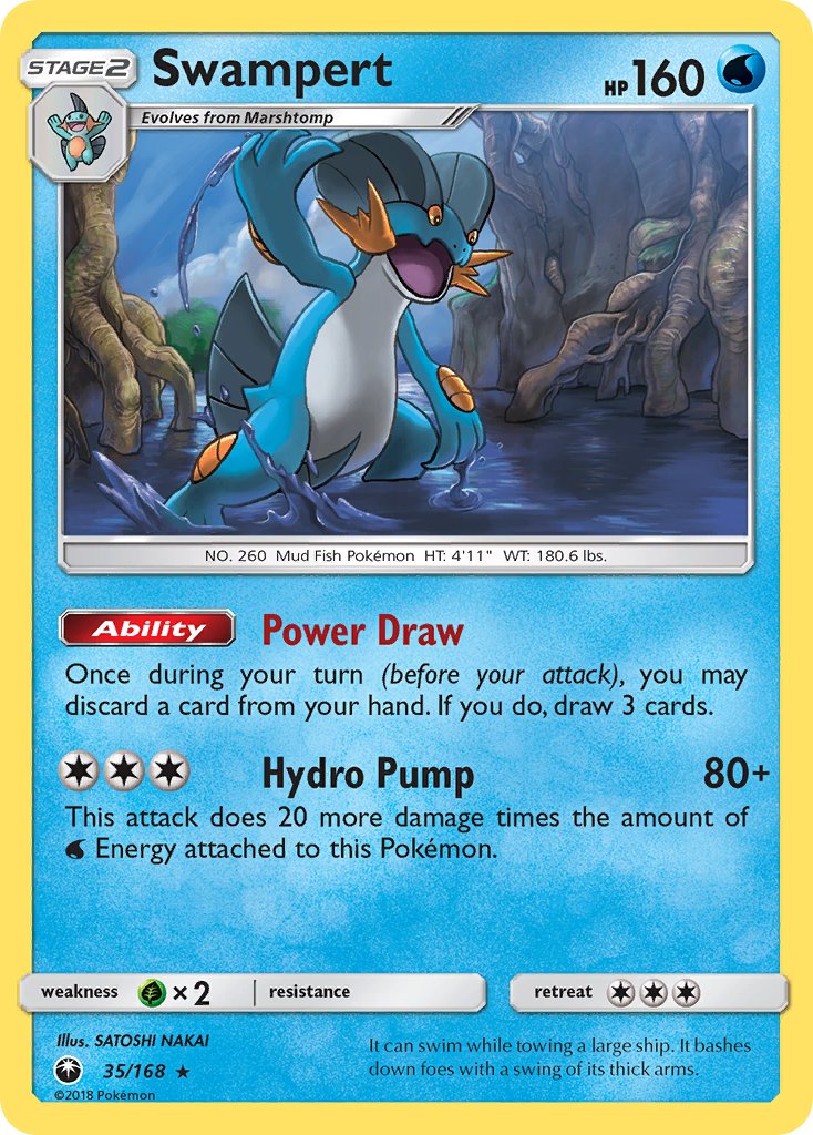 Swampert (35/168) (Theme Deck Exclusive) [Sun & Moon: Celestial Storm] | Exor Games Summserside