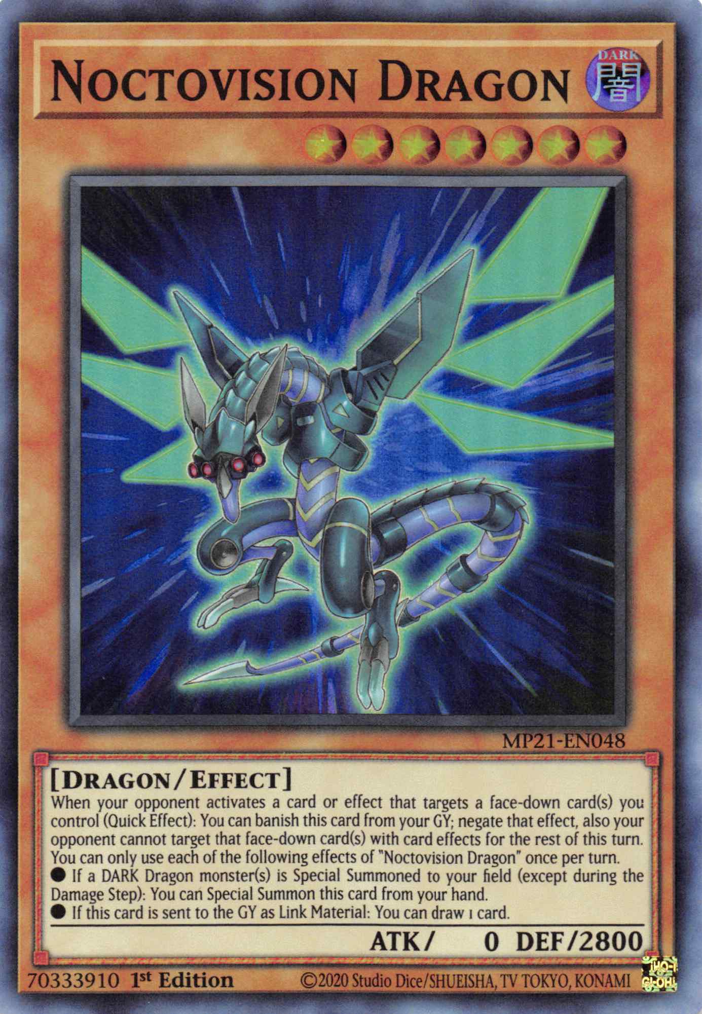 Noctovision Dragon [MP21-EN048] Super Rare | Exor Games Summserside