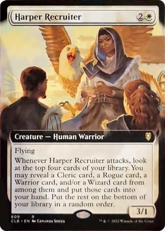 Harper Recruiter (Extended Art) [Commander Legends: Battle for Baldur's Gate] | Exor Games Summserside