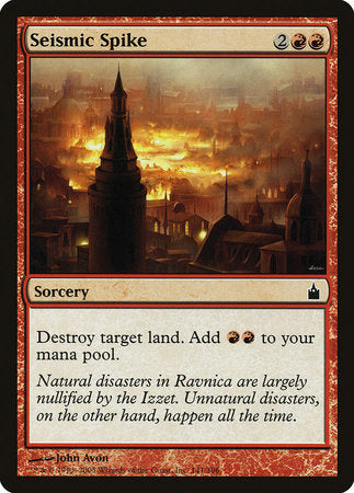 Seismic Spike [Ravnica: City of Guilds] | Exor Games Summserside