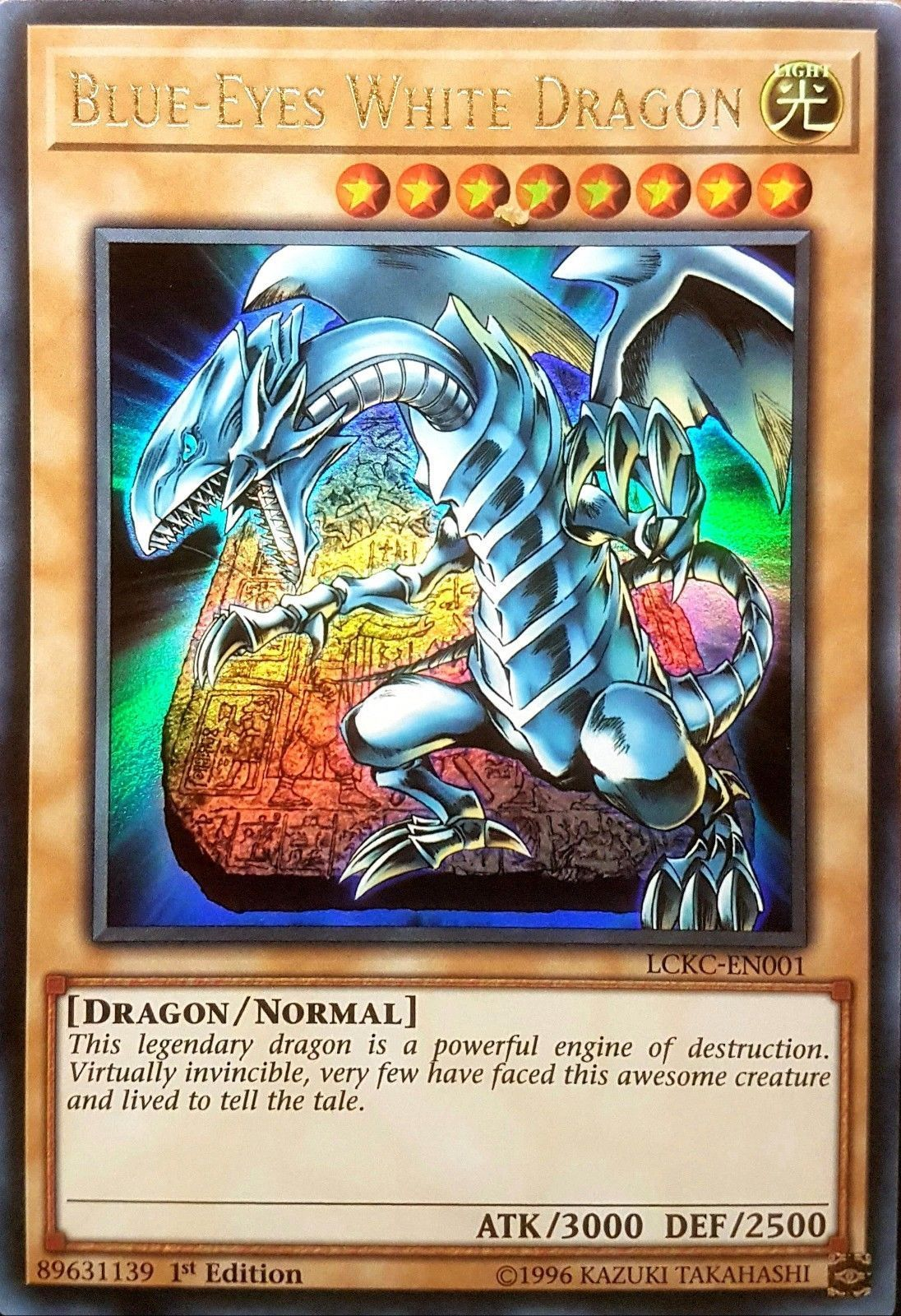 Blue-Eyes White Dragon (Version 4) [LCKC-EN001] Ultra Rare | Exor Games Summserside