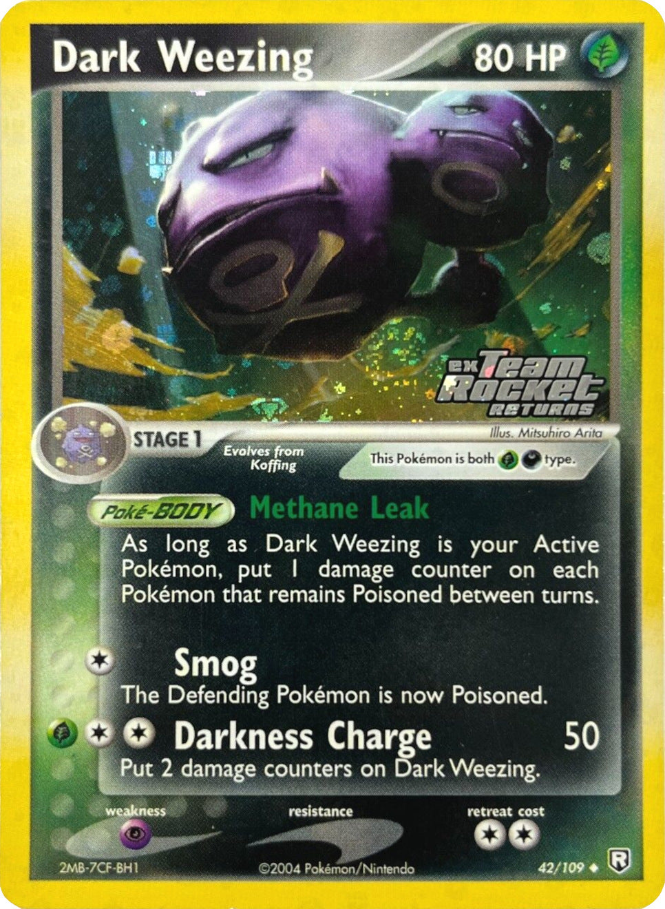 Dark Weezing (42/109) (Stamped) [EX: Team Rocket Returns] | Exor Games Summserside