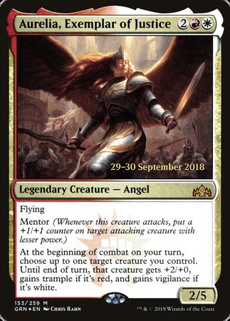 Aurelia, Exemplar of Justice [Guilds of Ravnica Promos] | Exor Games Summserside