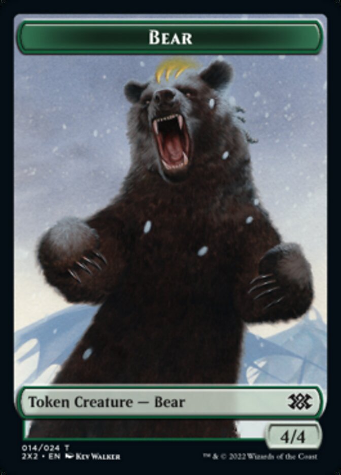 Bear // Vampire Double-sided Token [Double Masters 2022 Tokens] | Exor Games Summserside