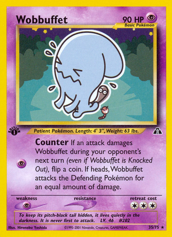 Wobbuffet (35/75) [Neo Discovery 1st Edition] | Exor Games Summserside