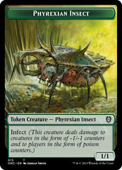 Phyrexian Wurm // Phyrexian Insect Double-Sided Token [Phyrexia: All Will Be One Commander Tokens] | Exor Games Summserside