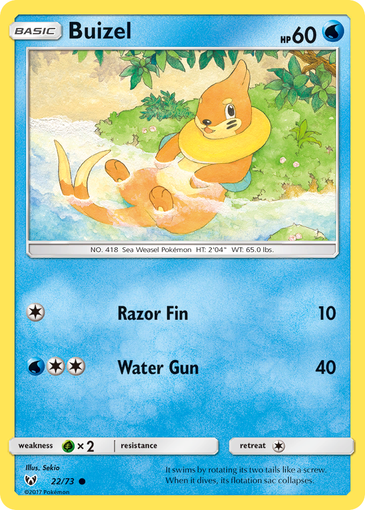 Buizel (22/73) [Sun & Moon: Shining Legends] | Exor Games Summserside