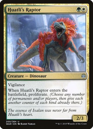 Huatli's Raptor [War of the Spark] | Exor Games Summserside