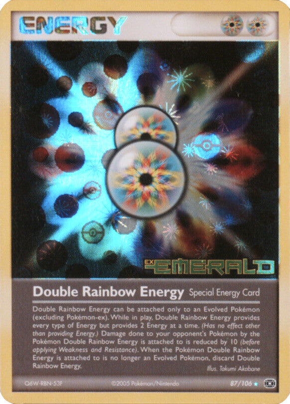 Double Rainbow Energy (87/106) (Stamped) [EX: Emerald] | Exor Games Summserside