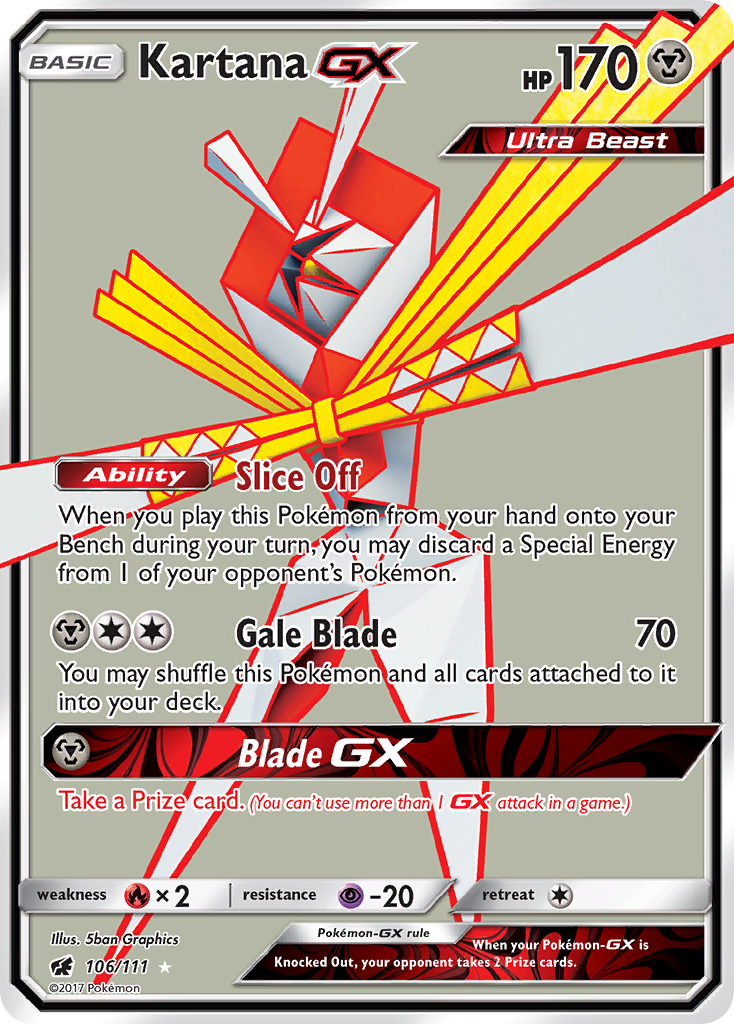 Kartana GX (106/111) [Sun & Moon: Crimson Invasion] | Exor Games Summserside