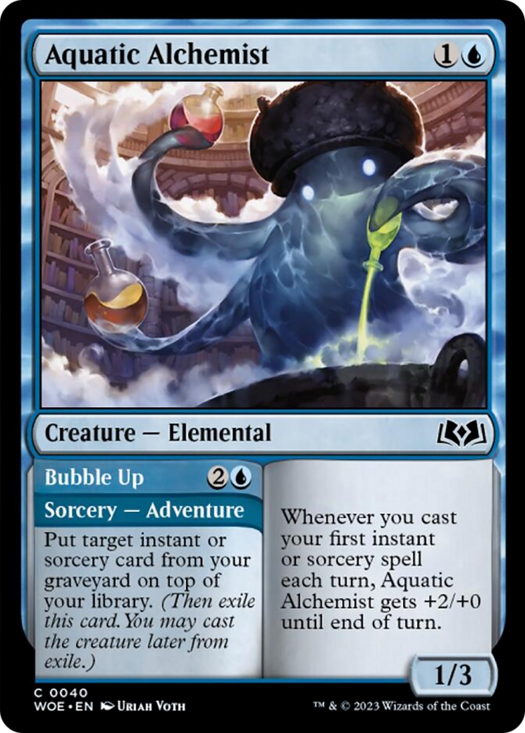 Aquatic Alchemist // Bubble Up [Wilds of Eldraine] | Exor Games Summserside