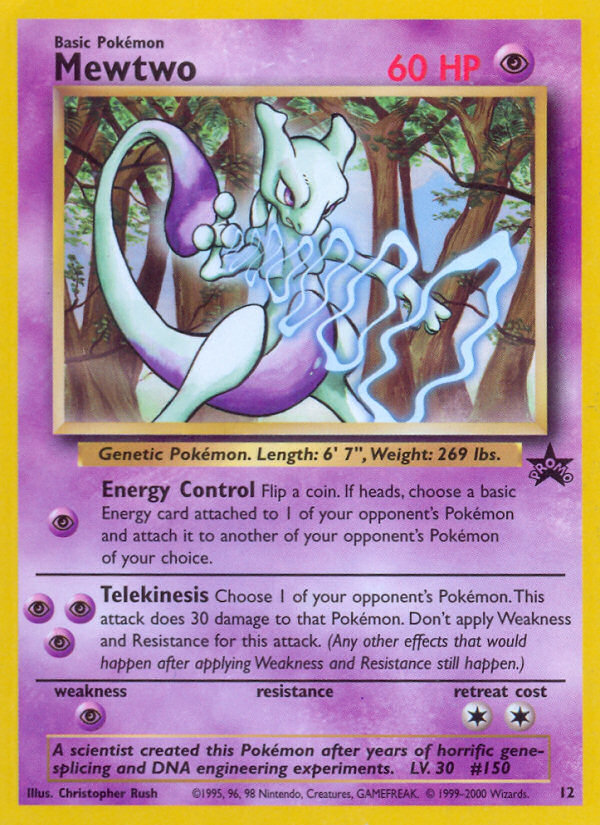 Mewtwo (12) [Wizards of the Coast: Black Star Promos] | Exor Games Summserside