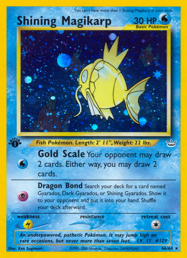 Shining Magikarp (66/64) [Neo Revelation 1st Edition] | Exor Games Summserside