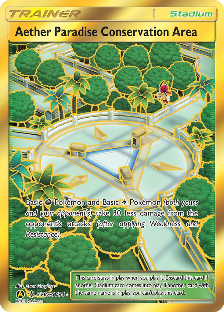 Aether Paradise Conservation Area (SV87/SV94) [Sun & Moon: Hidden Fates - Shiny Vault] | Exor Games Summserside