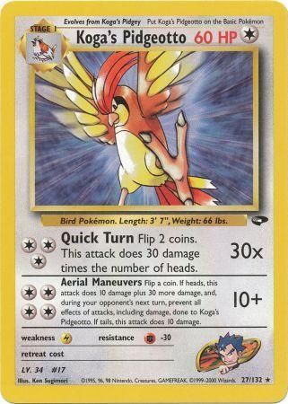 Koga's Pidgeotto (27/132) [Gym Challenge Unlimited] | Exor Games Summserside