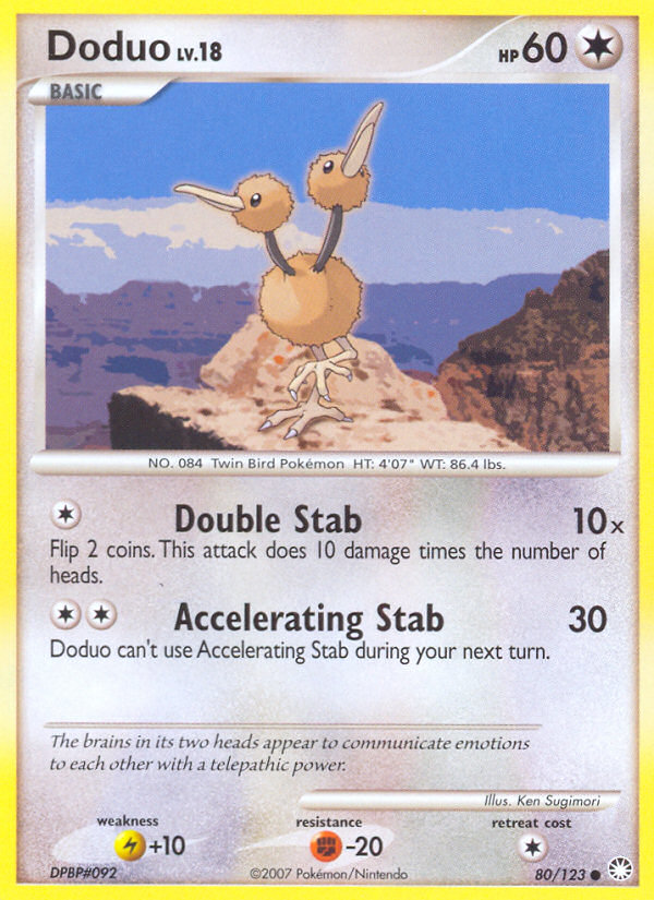 Doduo (80/123) [Diamond & Pearl: Mysterious Treasures] | Exor Games Summserside