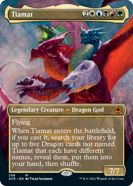 Tiamat (Extended) (Alternative art) [Dungeons & Dragons: Adventures in the Forgotten Realms] | Exor Games Summserside