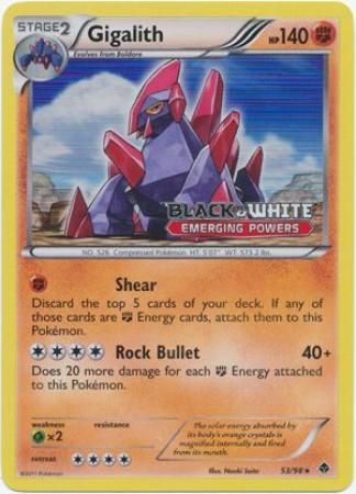 Gigalith (53/98) (Prerelease Promo) [Black & White: Black Star Promos] | Exor Games Summserside