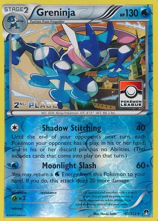 Greninja (40/122) (League Promo 2nd Place) [XY: BREAKpoint] | Exor Games Summserside