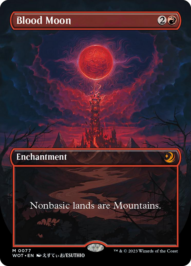 Blood Moon (Anime Borderless) [Wilds of Eldraine: Enchanting Tales] | Exor Games Summserside