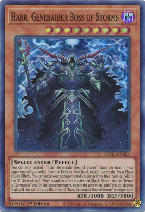 Harr, Generaider Boss of Storms [ETCO-EN027] Super Rare | Exor Games Summserside