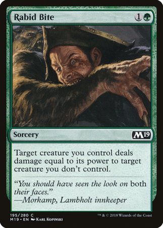 Rabid Bite [Core Set 2019] | Exor Games Summserside