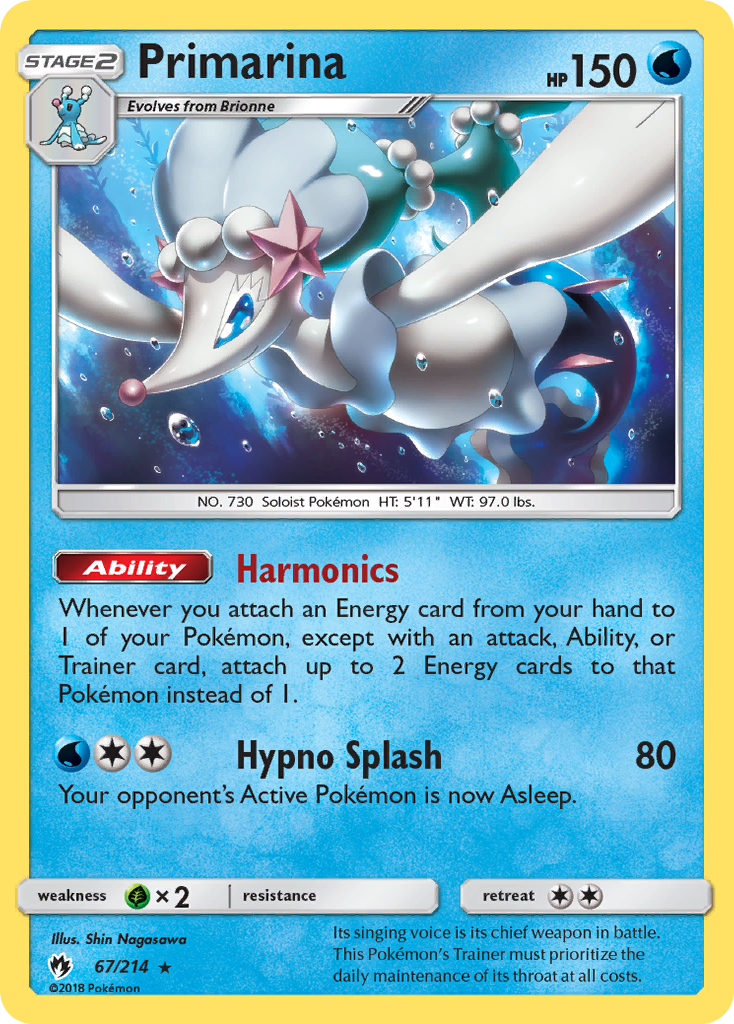 Primarina (67/214) [Sun & Moon: Lost Thunder] | Exor Games Summserside