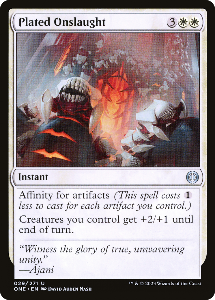 Plated Onslaught [Phyrexia: All Will Be One] | Exor Games Summserside