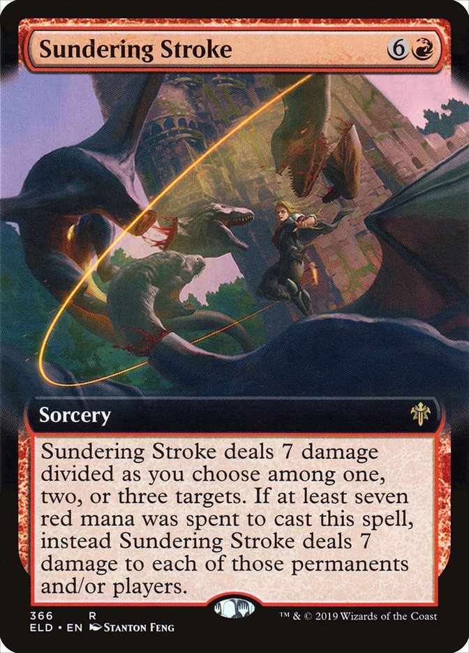 Sundering Stroke (Extended Art) [Throne of Eldraine] | Exor Games Summserside