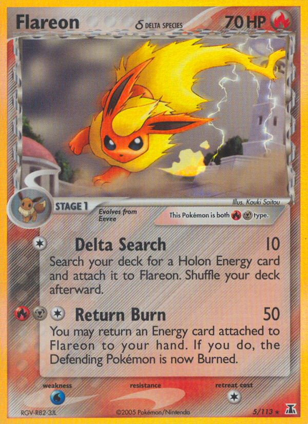 Flareon (5/113) (Delta Species) [EX: Delta Species] | Exor Games Summserside