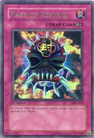 Mask of Restrict [LON-018] Ultra Rare | Exor Games Summserside