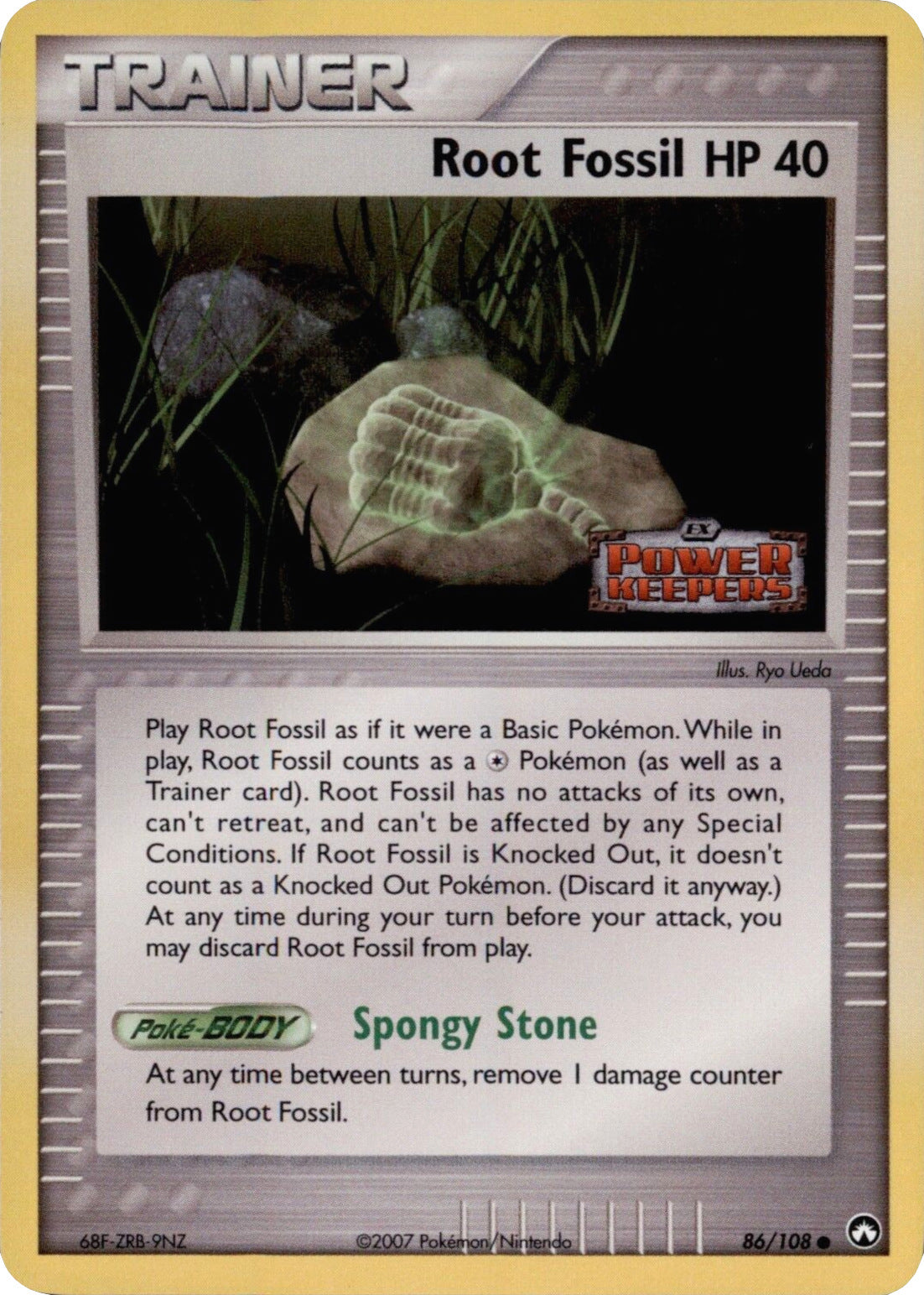 Root Fossil (86/108) (Stamped) [EX: Power Keepers] | Exor Games Summserside