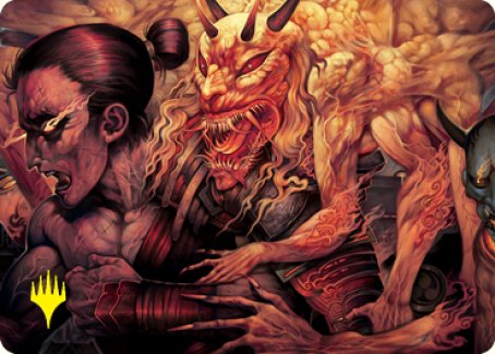 Gift of Wrath Art Card (Gold-Stamped Signature) [Kamigawa: Neon Dynasty Art Series] | Exor Games Summserside