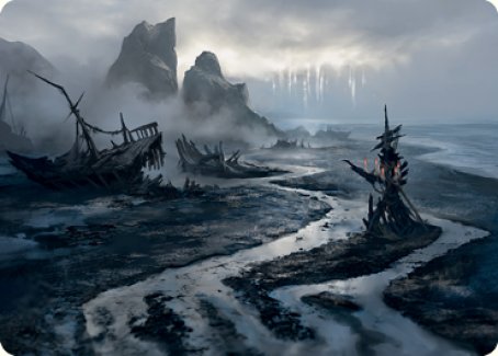 Shipwreck Marsh Art Card [Innistrad: Midnight Hunt Art Series] | Exor Games Summserside