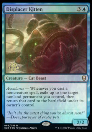 Displacer Kitten [Commander Legends: Battle for Baldur's Gate Prerelease Promos] | Exor Games Summserside